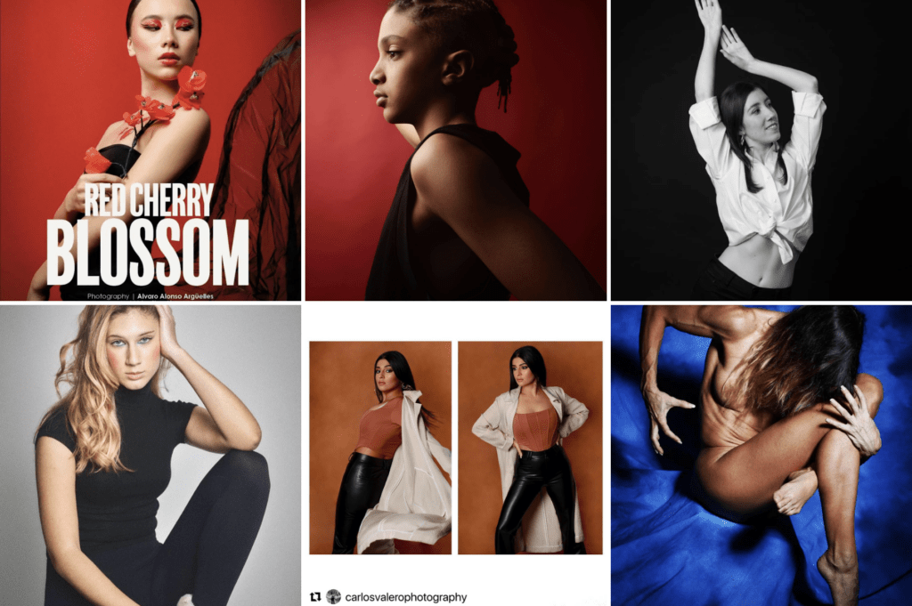 Ejemplo de producción realizada en un estudio de fotografía