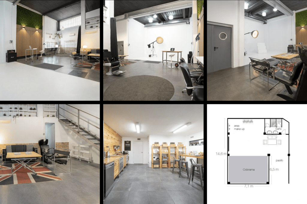 Segundo espacio de un estudio de fotografía