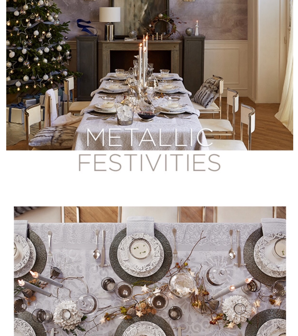 Catálogo navideño: decoración metálica en Navidad