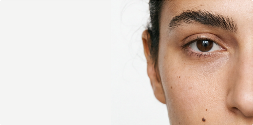 Primer plano de un rostro natural